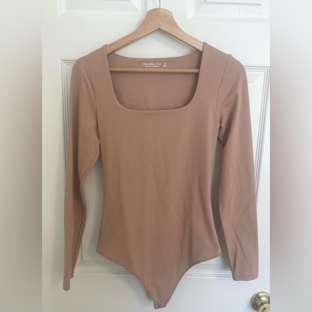 Abercrombie & Fitch Square Neck Bodysuit - Brown